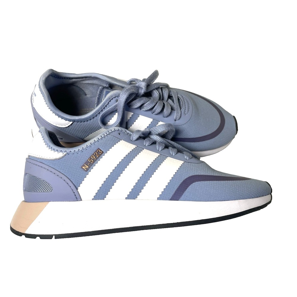 Women's Adidas Shoes Sneakers 8.5 Originals N-5923 Chalk Blue & White Stripes